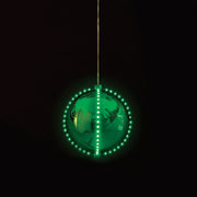 Alpine 7 In. Green Chasing LED Ball Christmas Ornament