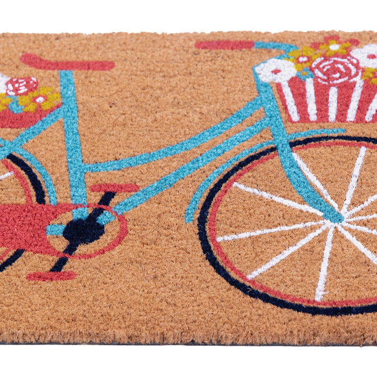 Garden Bicycle Coir Door Mat