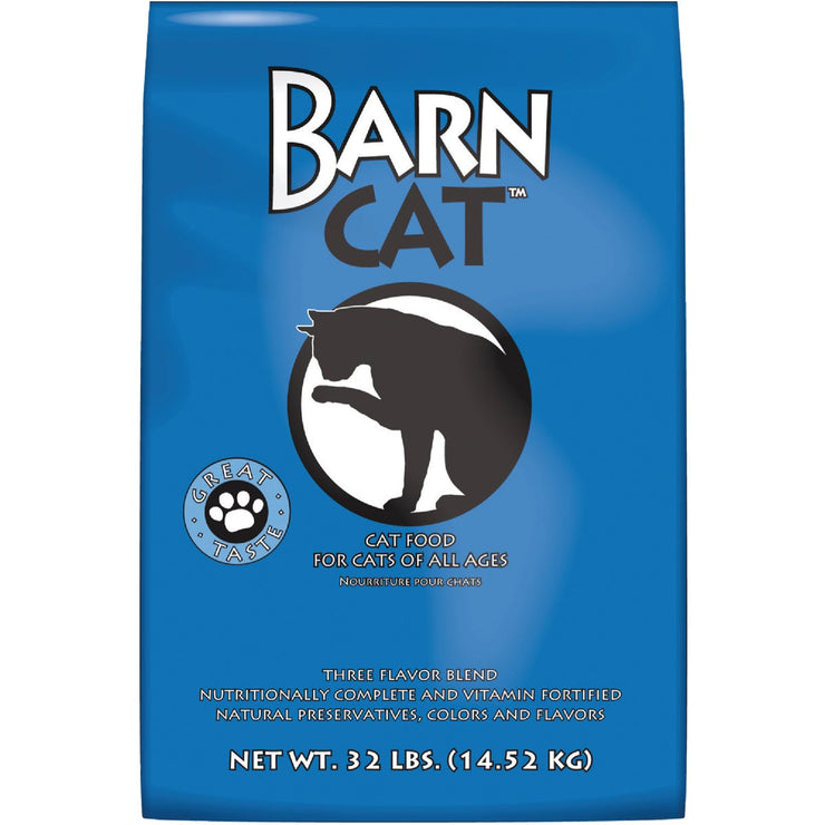 Kent Barn Cat 32 Lb. Chicken, Pork, & Fish Flavor All Ages Dry Cat Food