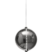 Alpine 7 In. Silver Chasing LED Ball Christmas Ornament