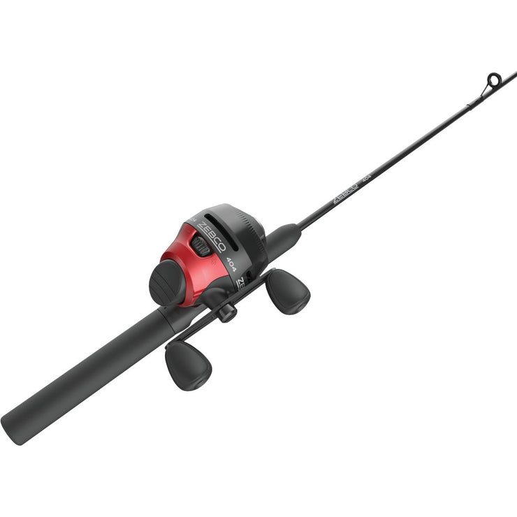  Zebco 404 Spincast Reel And Fishing Rod Combo, 6-Foot  2-Piece Fishing Pole, Size 40 Reel, Right-Hand Retrieve, Pre-Spooled