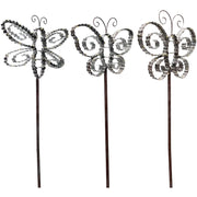 Alpine Metal 33 In. H. Insect Solar Stake Light