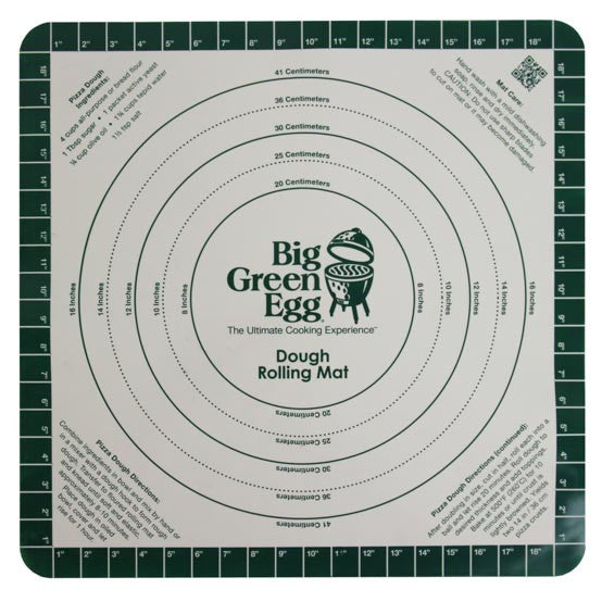 Big Green Egg Silicone Pizza Dough Mat with Recipe