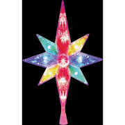 Alpine Multi-Color LED 14 In. Star Christmas Tree Topper