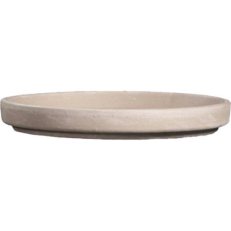 Ceramo 6 In. White Granite Clay Standard Flower Pot Saucer