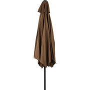 Outdoor Expressions 7.5 Ft. Aluminum Tilt/Crank Brown Patio Umbrella