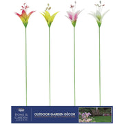 Alpine 26 In. H. Metal Lily Flower Garden Stake