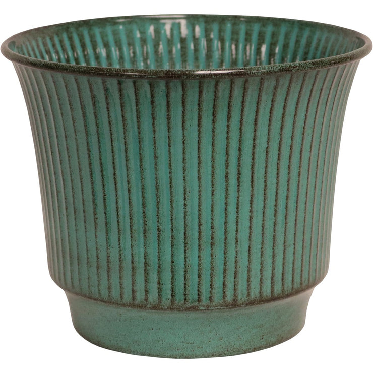 Robert Allen Madison 6.75 In. x 8 In. x 8 In. Ironstone Metal Surf Planter