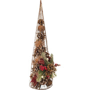 Alpine 7 In. W. x 20 In. H. x 6 In. L. Rustic Pinecone Christmas Tree Holiday Decoration