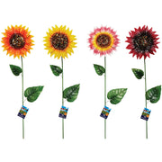 Alpine 34 In. H. Colorful Glitter Metal Sunflower Garden Stake