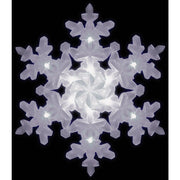 Alpine 1 In. W. x 10 In. H. x 8 In. L. Plastic LED Snowflake Holiday Decoration