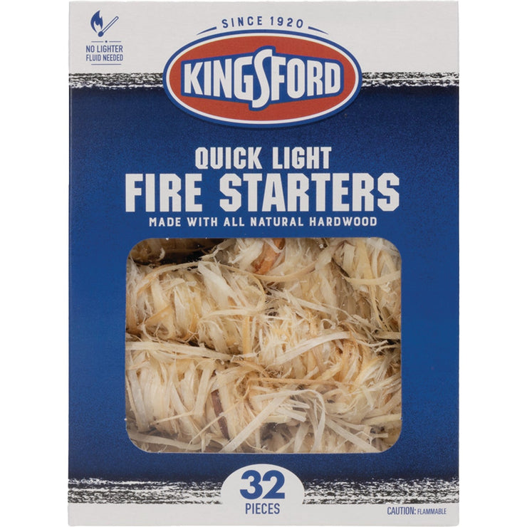Kingsford Quick Light Odorless All Natural Wooden Fire Starter Rolls (32-Pack)