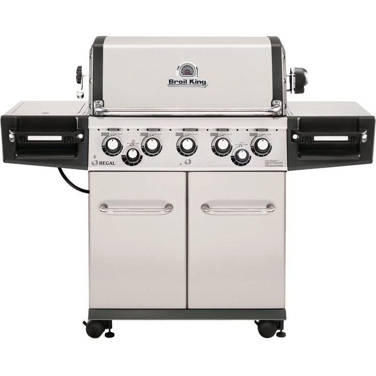 Broil King Regal S590 5-Burner Stainless Steel 55,000 BTU Natural Gas Grill with 10,000 BTU Side-Burner