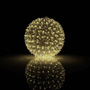 Alpine 8 In. Warm White & Cool White LED Sphere Christmas Ornament