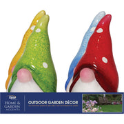 Alpine 10 In. H. Colorful Ceramic Gnome Head Statue