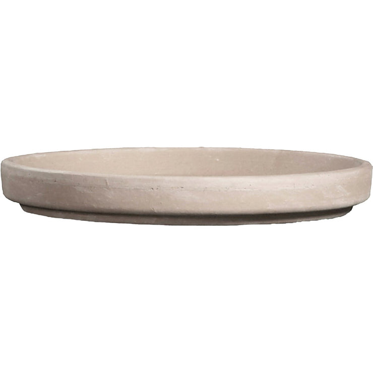 Ceramo 8 In. White Granite Clay Standard Flower Pot Saucer