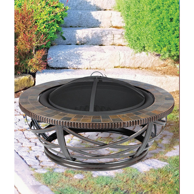 McKinley 40 In. Round Wood Burning Fire Pit