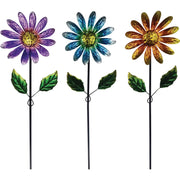 Alpine 32 In. Metal Daisy Garden Stake Lawn Ornament
