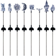Alpine Plastic 30 In. H. Color Changing LED Solar Stake Light