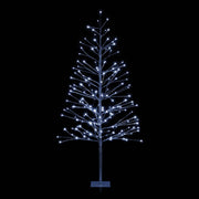 Alpine 60 In. Silver Christmas Tree with Cool White LED Lights