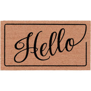 Natco Home 20 In. x 36 In. Coir Outdoor Doormat, Hello