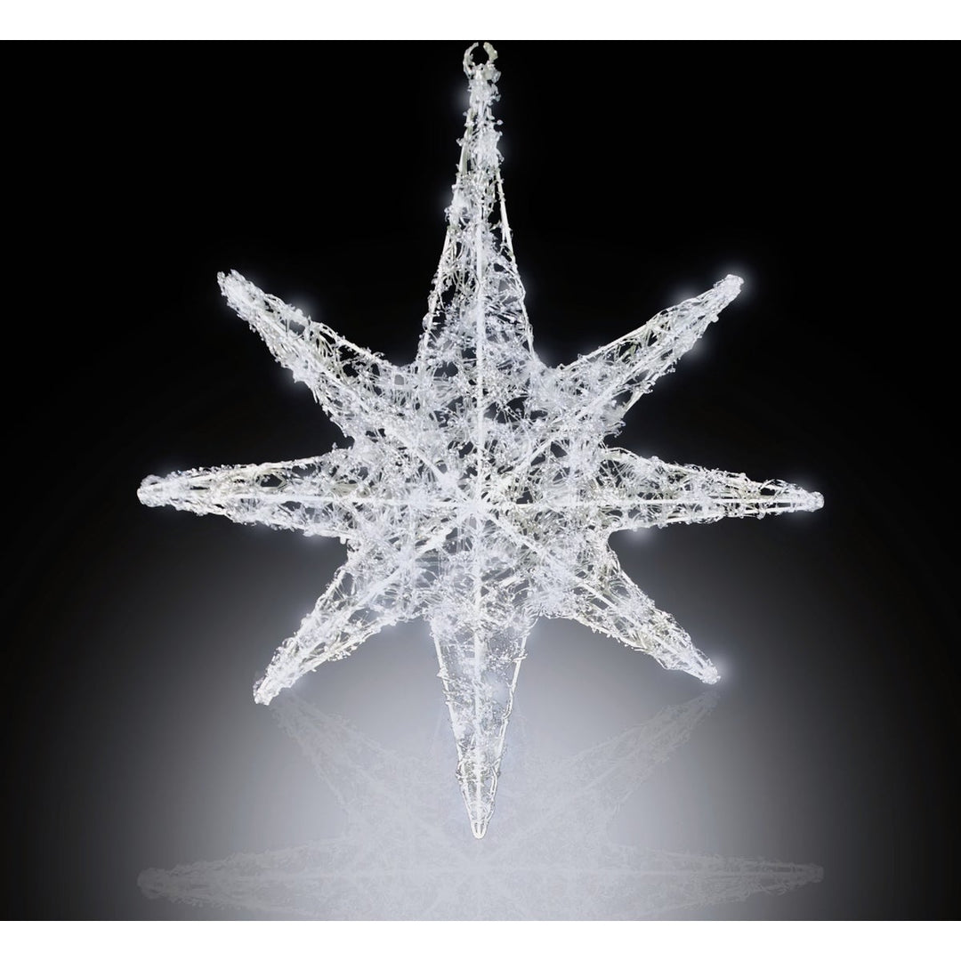 Alpine 24 In. Cool White LED 3D Christmas Star Lighted