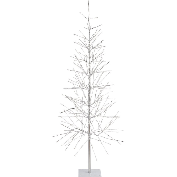 Alpine 65 In. Silver Foil Specialty Christmas Tree