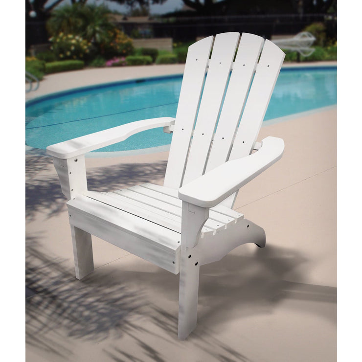 Leigh Country White Poly-Resin All Weather Adirondack Chair