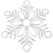 Alpine 32 In. Cool White & Blue Motion LED Snowflake Lighted Decoration