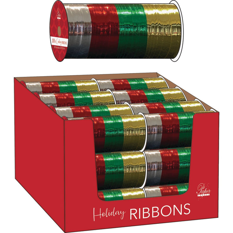 Paper Images 100 Ft. L. 4-Color Traditional Curling Ribbon