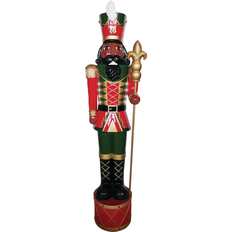 60 In. H. LED Lighted African American Christmas Nutcracker