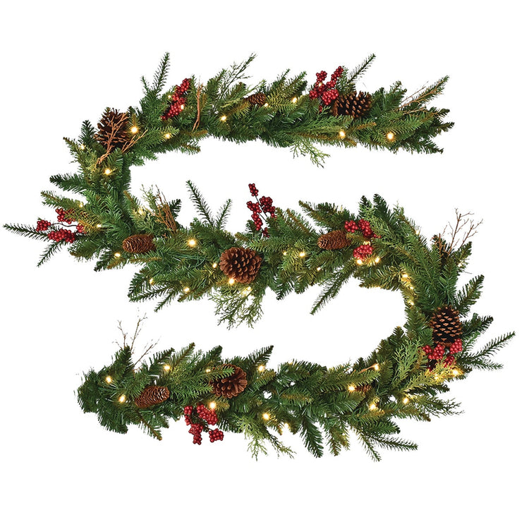 Mt. Whitney 9 Ft. Prelit Garland