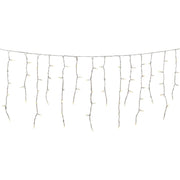 J Hofert Clear 150-Bulb Heavy-Duty Mini Incandescent Icicle Light Set with White Wire
