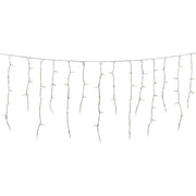 J Hofert Clear 100-Bulb Mini Incandescent Icicle Light Set with White Wire
