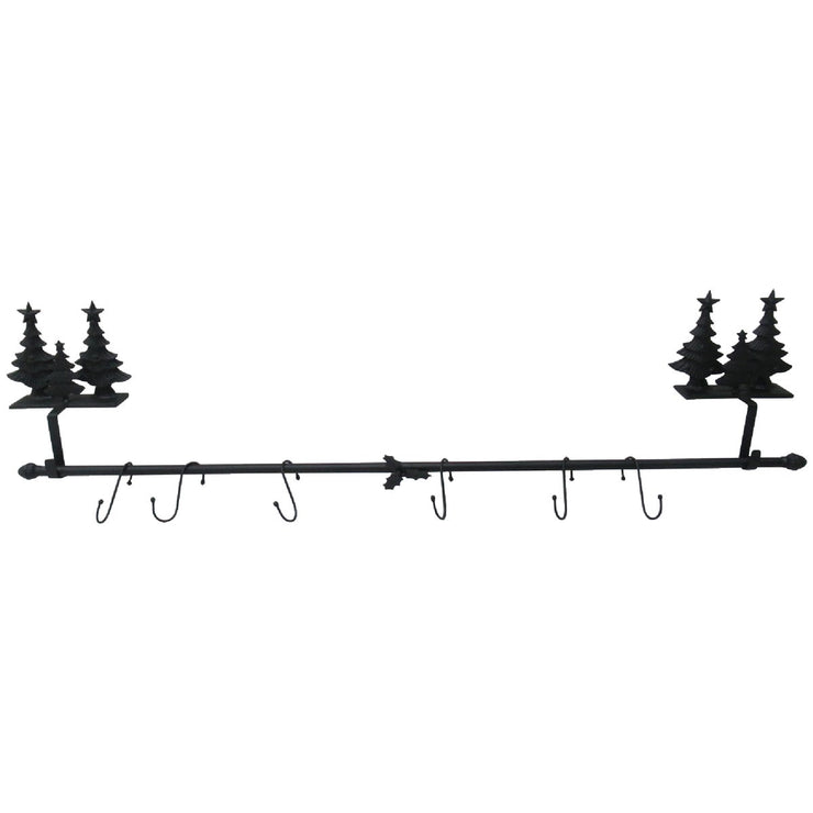 6-Stocking Metal Mantle Christmas Tree Stocking Holder