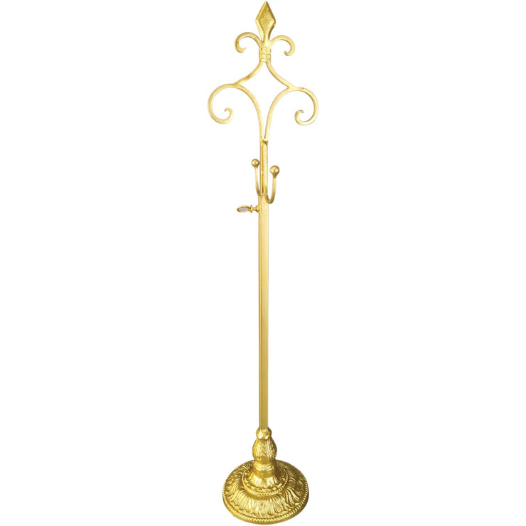 28 In. Telescoping Metal Gold Wreath Hanger