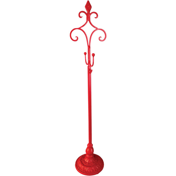 28 In. Telescoping Metal Red Wreath Hanger