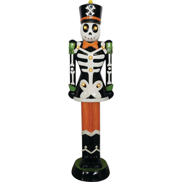 36 In. H. LED Lighted Resin Skeleton Halloween Nutcracker