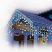Blue 450-Bulb 5mm Concave LED Icicle Light Set