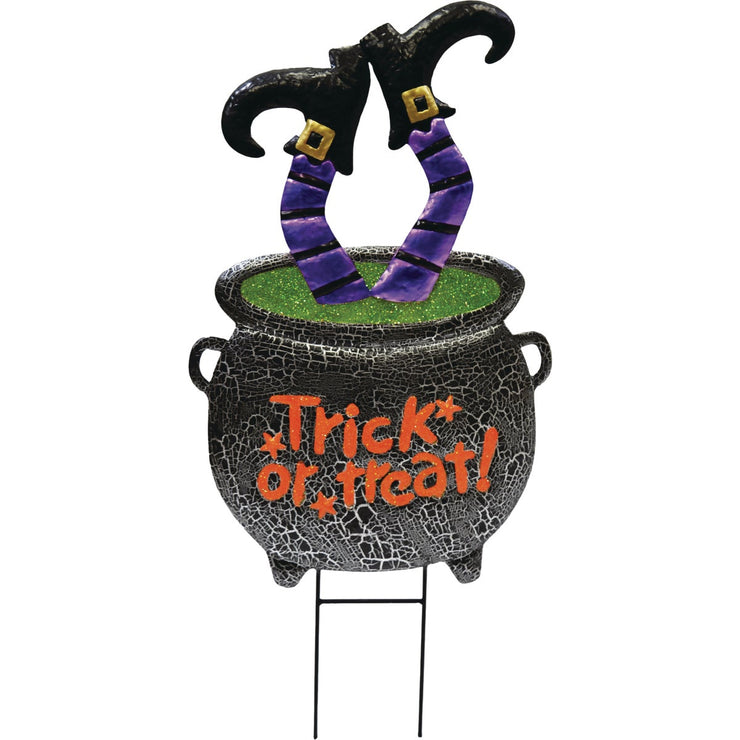 30.7 In. Metal Upside Down Witch&