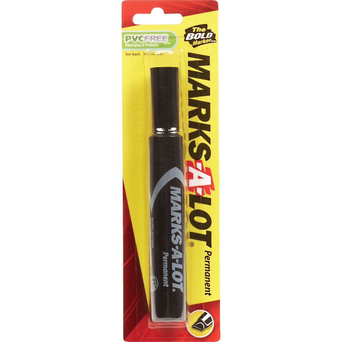 Marks-A-Lot Black Large Chisel Tip Permanent Marker – Hemlock Hardware