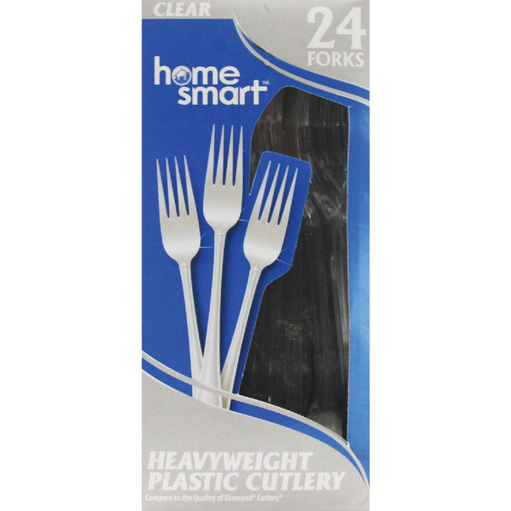 Home Smart Heavy Duty Plastic Forks (24-Ct)