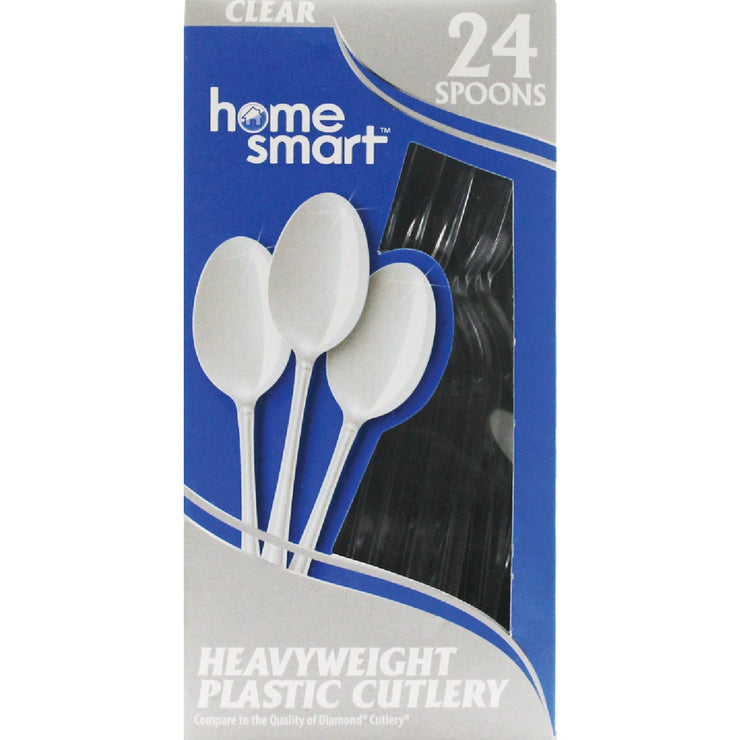 Home Smart Heavy Duty Plastic Spoons (24-Ct)