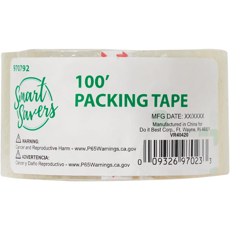 Smart Savers 4.80 cm x 100 Ft. Clear Packing Tape