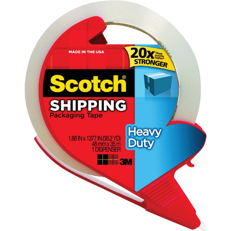 3M Scotch 1.88 In. x 38.2 Yd. Clear Packaging Tape with Refillable Dispenser