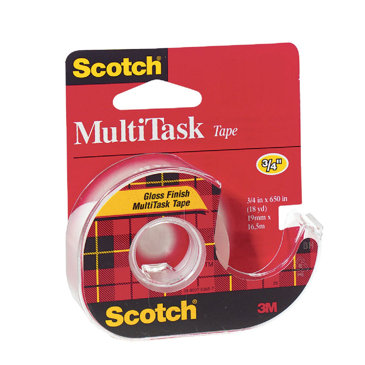 3M Scotch 3/4 In. x 650 In. MultiTask Transparent Tape