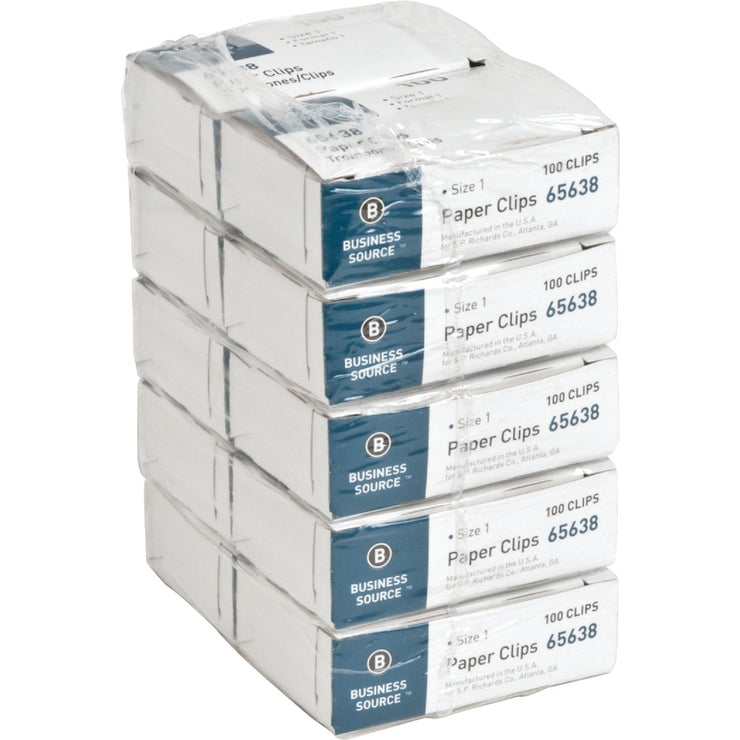 Sparco Saver Regular Paper Clips (100 Clips/Box)