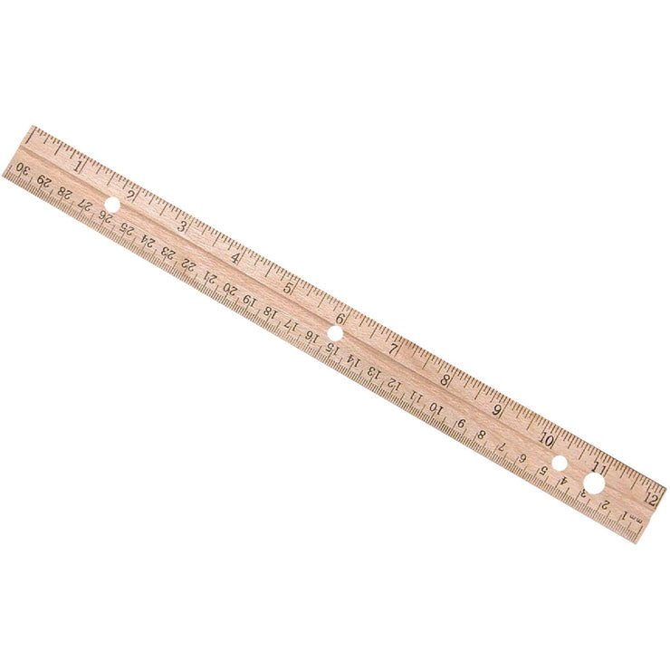 Westcott 12 In. Wood Ruler