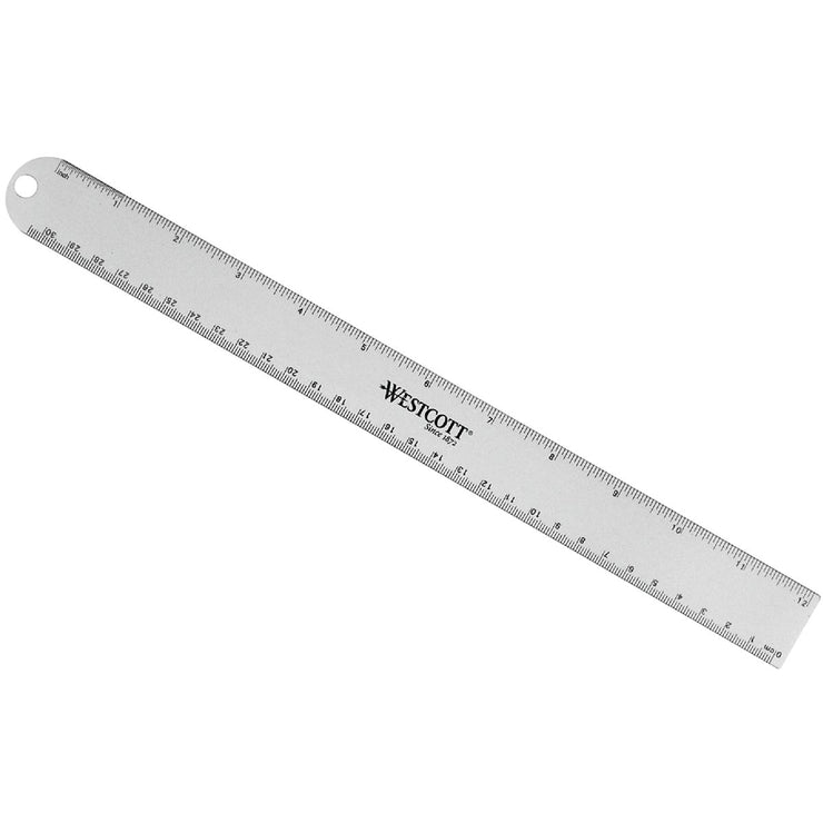 Westcott 12 In. Aluminum Ruler