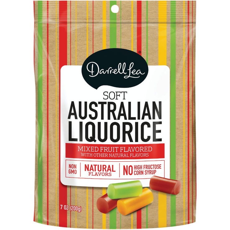 Darrell Lea Strawberry, Green Apple, & Mango Flavor 7 Oz. Soft Australian Liquorice